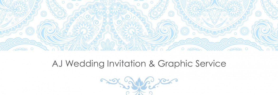 AJ wedding Invitation & Graphic Service